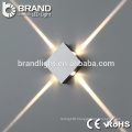 IP44 indoor wall decoration up and down led wall light, round & square led wall light